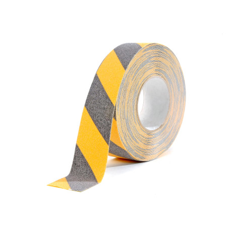 SAFETY TAPE 50MM X 18M BLACK/YELLOW - image 1