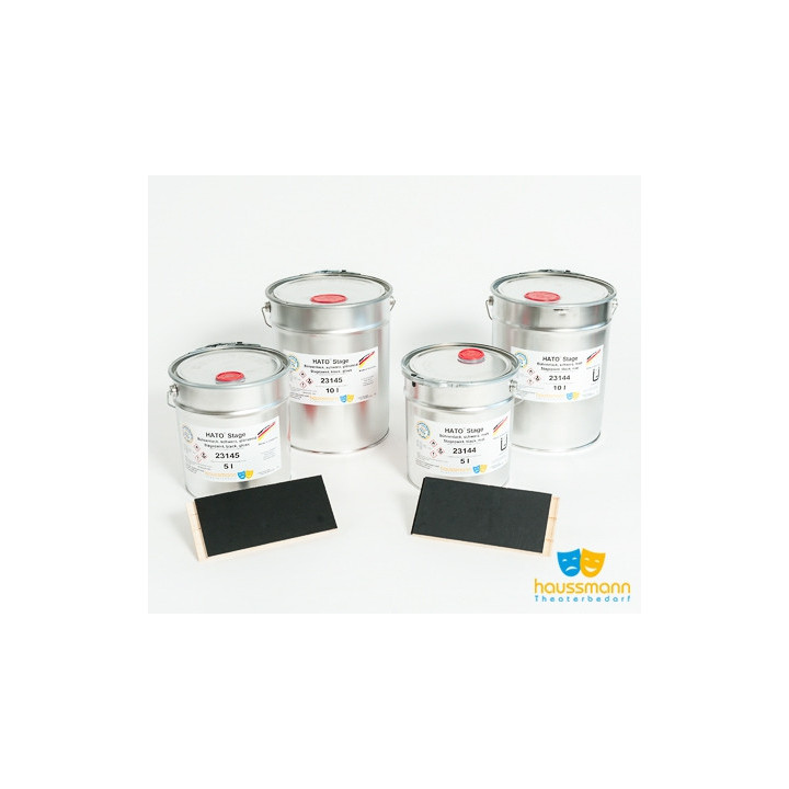 HATO® Stage Lacquer dažai, juodi matiniai, 10L