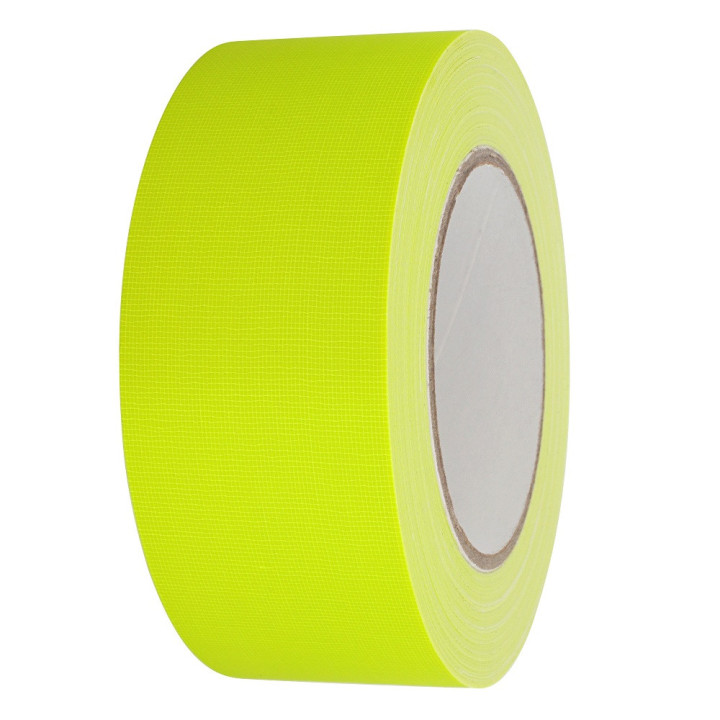 NEON GAFFER-TAPE 50MM X 25M JUOSTA GELTONA