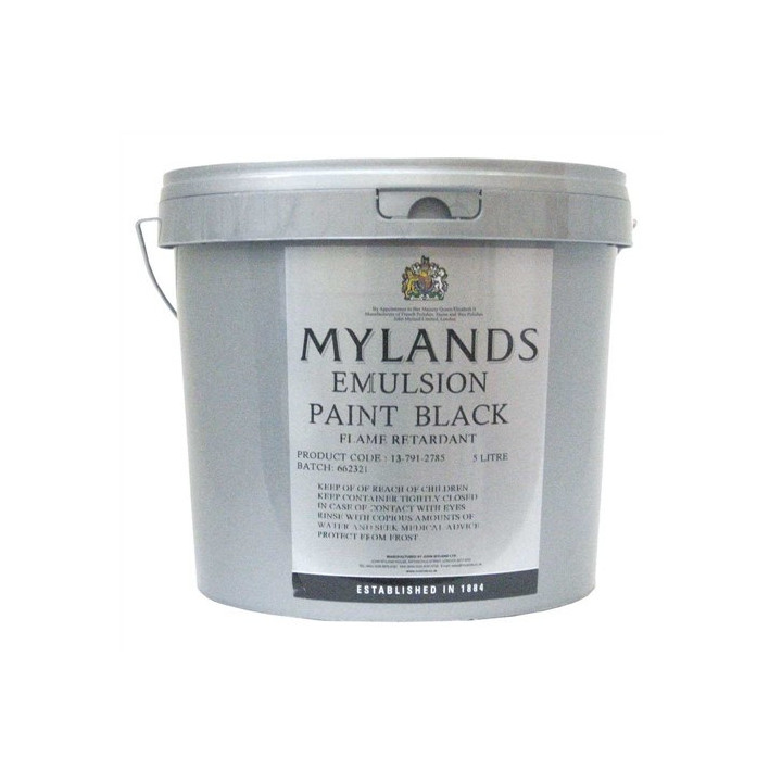 Mylands sceniniai dažai, juodi matiniai, 5L