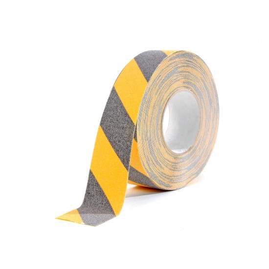 SAFETY TAPE 50MM X 18M BLACK/YELLOW
